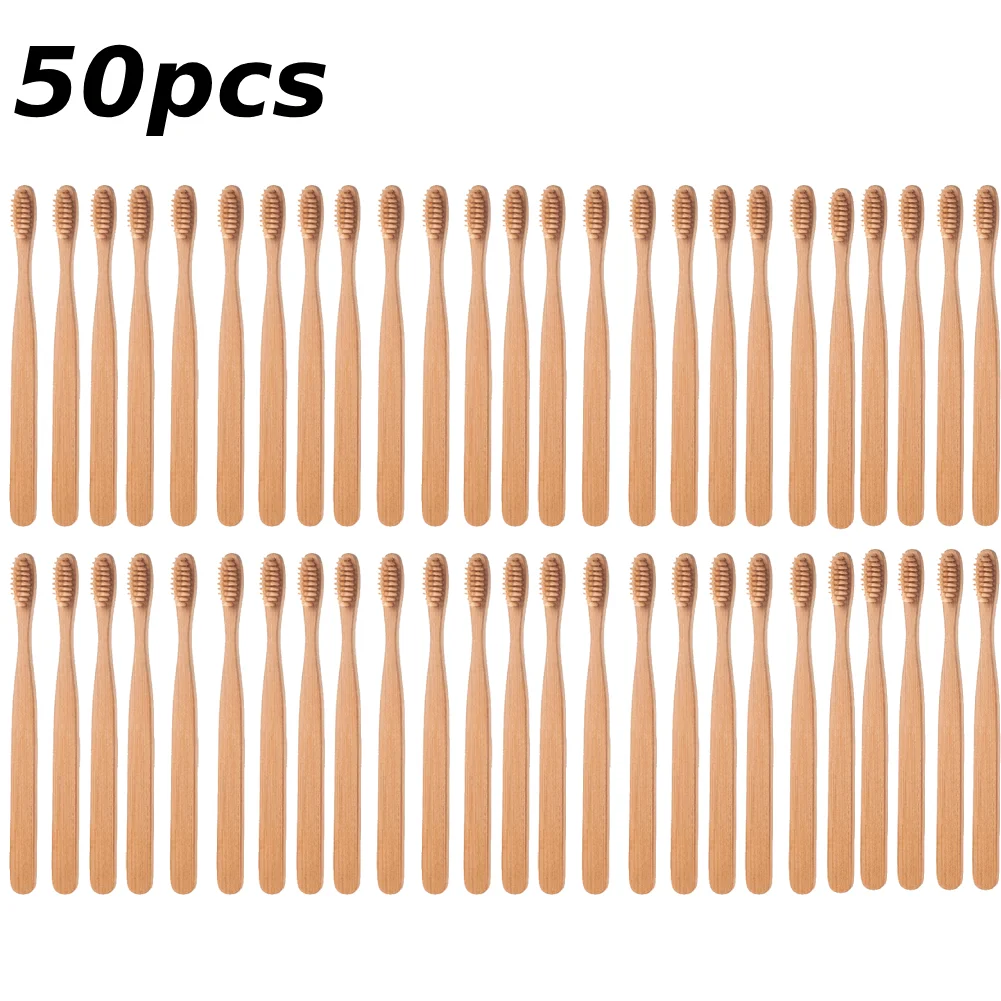 Eco-Friendly Bamboo Toothbrush with Soft Bristles - Biodegradable Wooden Handle