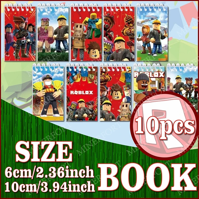 Roblox-Thema, Zeichentrickfigur, Notizbücher, Muster, Dekorieren, Schreibwaren, Studentenbedarf, Geschenke, Accessoires, tägliche Party