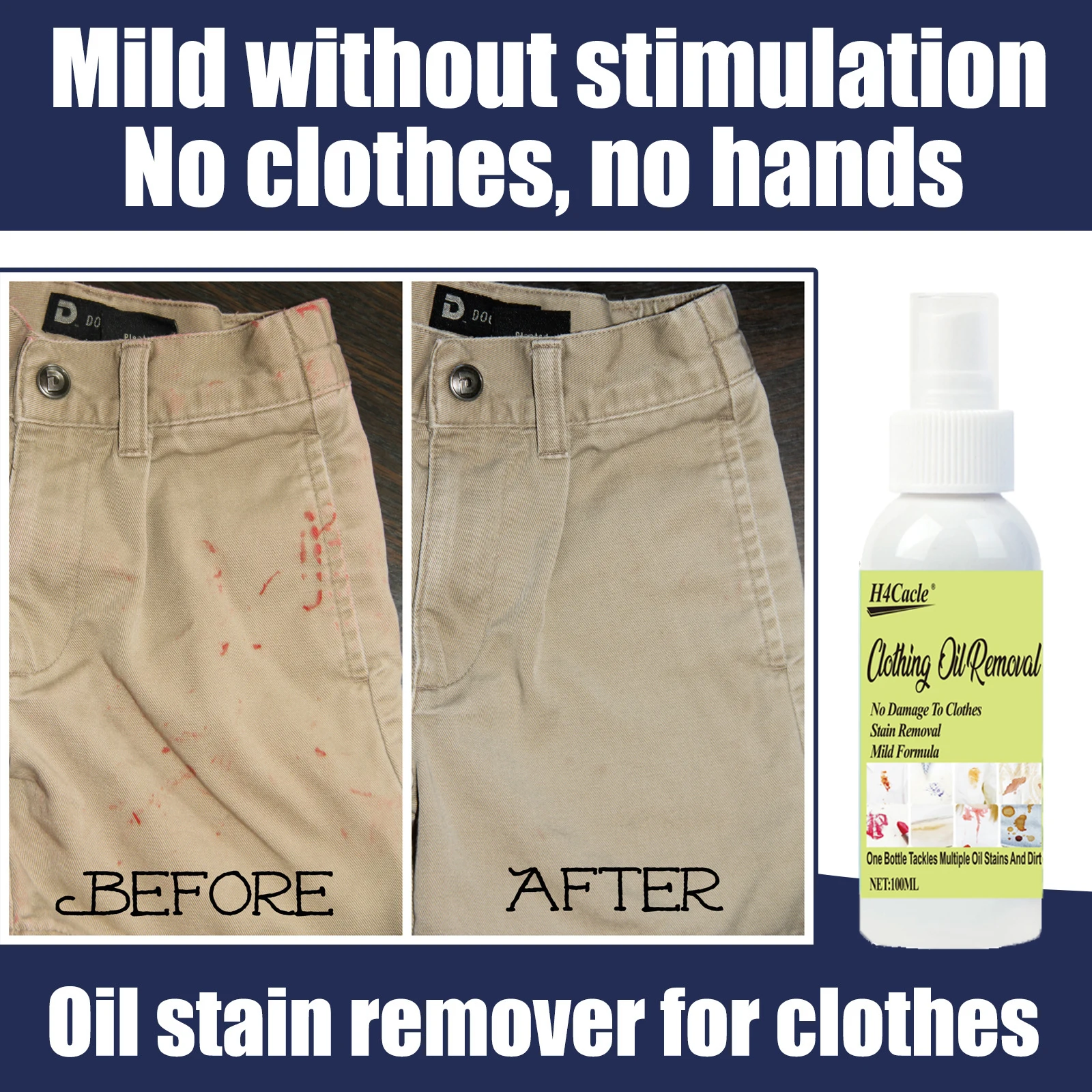 1pc Clothing Cleaner Cleans Garments Removes Stains Grease And Yellowing Keeps Clothing Surfaces Clean And Stain Free