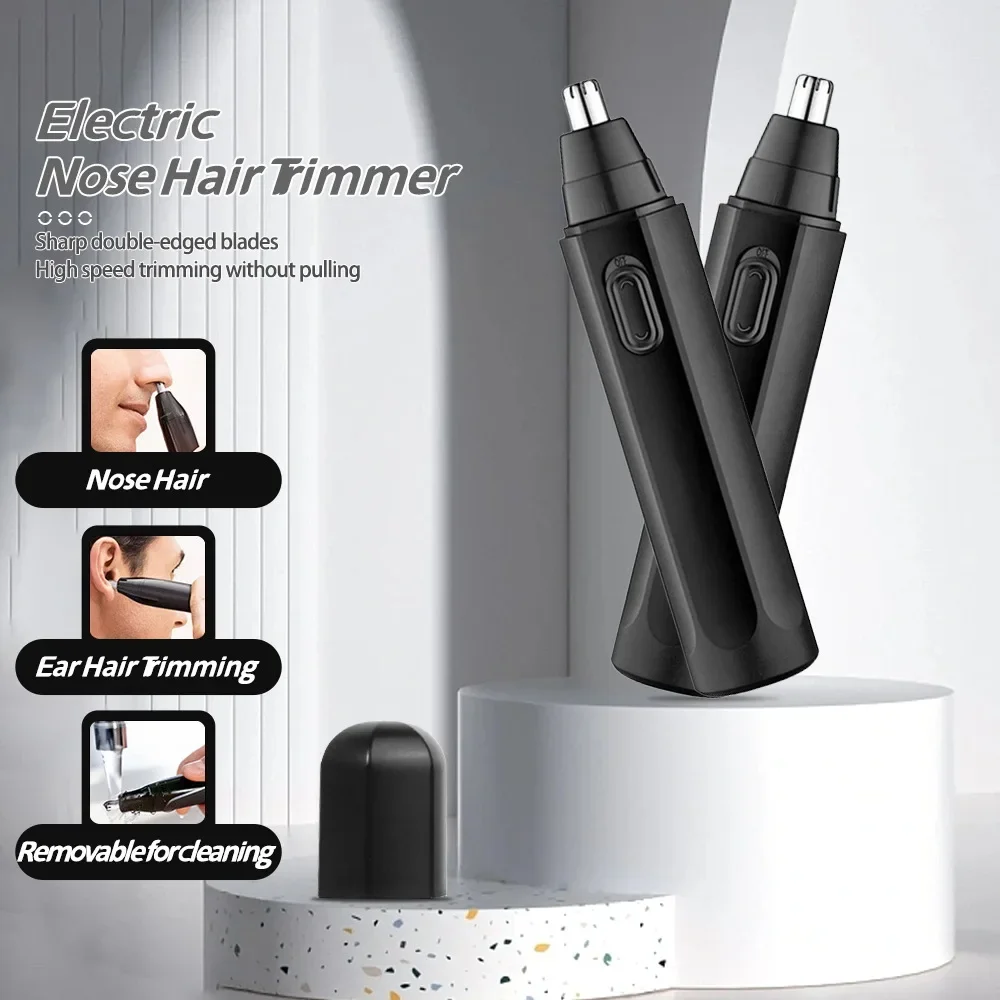 Electric Nose Hair Trimmer Men\'s Rechargeable Nose Cleaning and Nose Hair Removal Scissors Women\'s Shaving and Shaving Tool