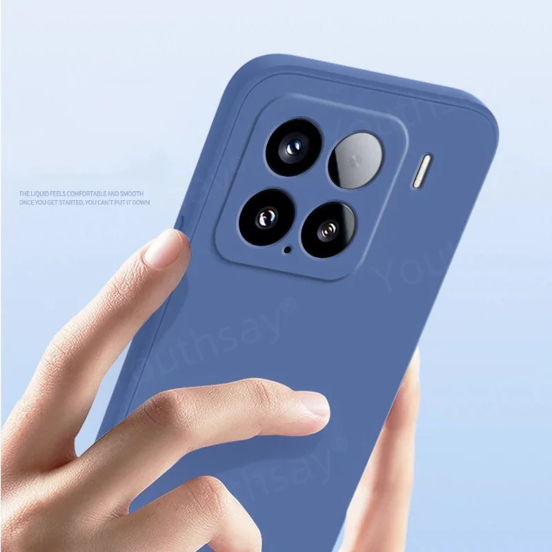 Für Xiaomi 15 Fall Xiaomi 15 14 14T Pro Abdeckung Funda Shell Coque Original Flüssigkeit Silikon TPU Telefon Weiche Zurück stoßstange Xiaomi 15 – Detail 2