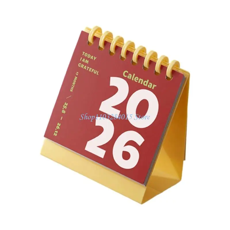Compact 2026 Desktop Calendar - 12-Month Office Planner
