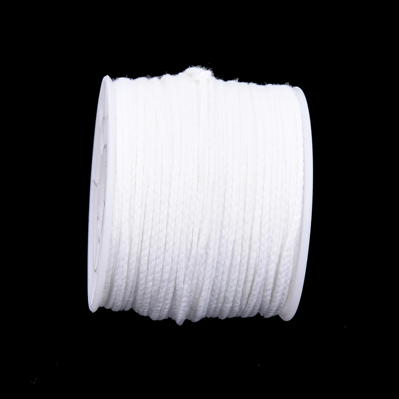 Description Picture 3 of item1Pcs White 61m X 2.5mm Spool Of Cotton Square Braid Candle Wicks Core For Candle Making
