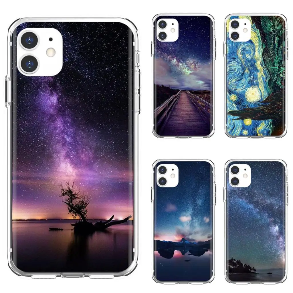 Мягкий чехол для Oppo realme 6 7 i c3 Huawei Mate 20 9 10 40 Lite Pro Nova 2 2i 3 3i 5t с рисунком звездного