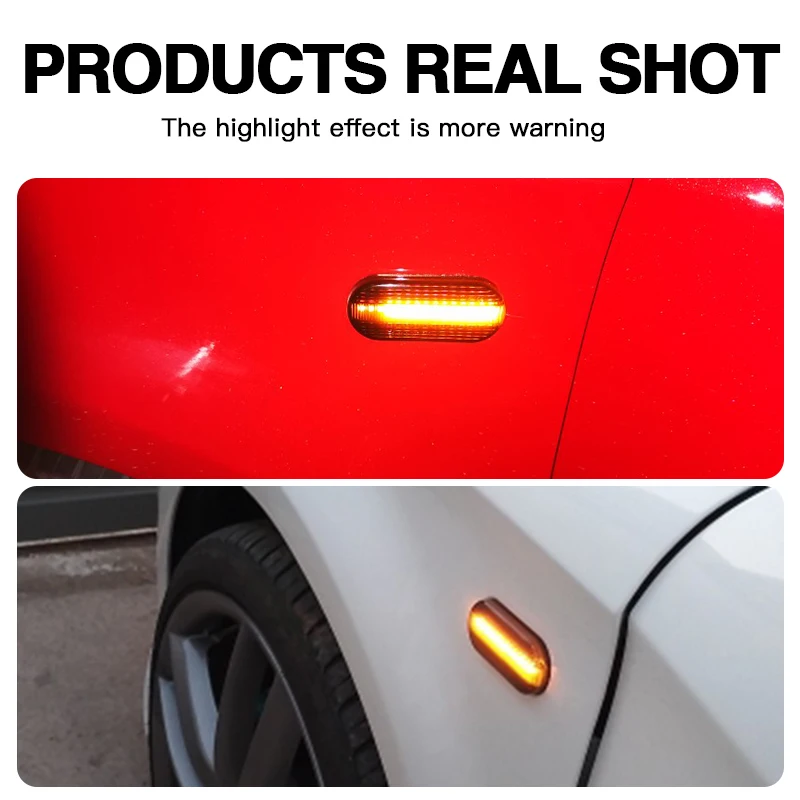 LED Dynamic Side Marker Light Turn Signal Light For SEAT Ibiza 6L 2002-2008 Cordoba Toledo Leon MK1 MK2 1996-2006 2pcs