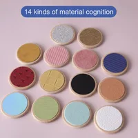 Children Montessori Sensory Toys Tactile Board Matching Game Tactile Classification Color Cognition Memory Training Kids Toys 3