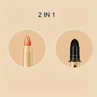Metallic Double-head Eyeshadow Stick Diamond Shimmer Highlighter Pencil Ultra Pigmented Long Lasting Cream Eye Shadow Sponge Pen 2