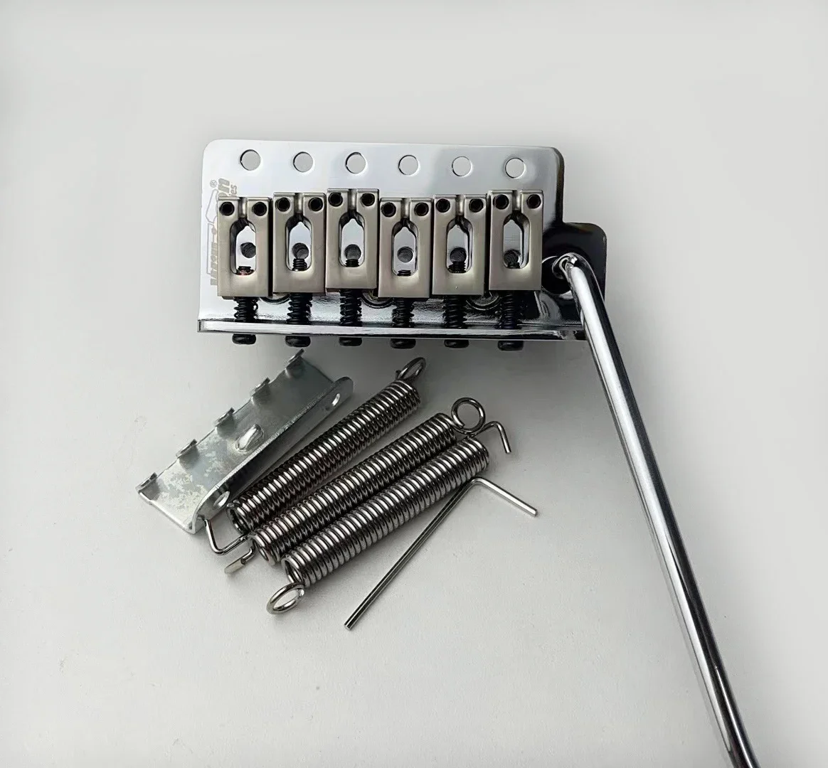 Wilkinson WOV04 54 mm (2-1/8") Tremolo-Brücke, 6 Schrauben – Chrom