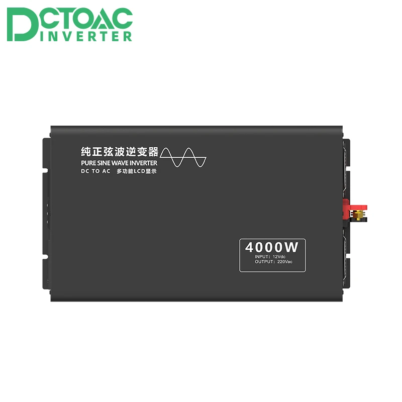 

LCD Display dc 12v 24v 36v 48v 60v 72v 84v to ac 100v 110v 120v 220v 230v 240v 4000W pure sine wave inverter