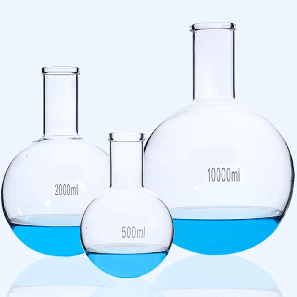 

100 150 250 500 1000ml Boro. Glass Short Neck Round Bottom Boiling Flask Tooled Mouth Labrotary Glassware Chemical Experiment