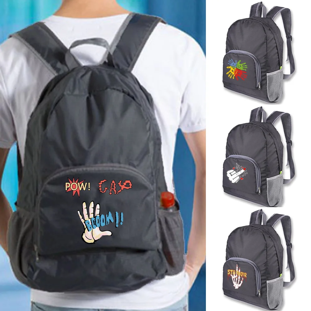 

Lightweight Portable Foldable Backpack Ultralight Climbing Travel Hiking Backpack for Women Men Sport Bag Hand Pattern