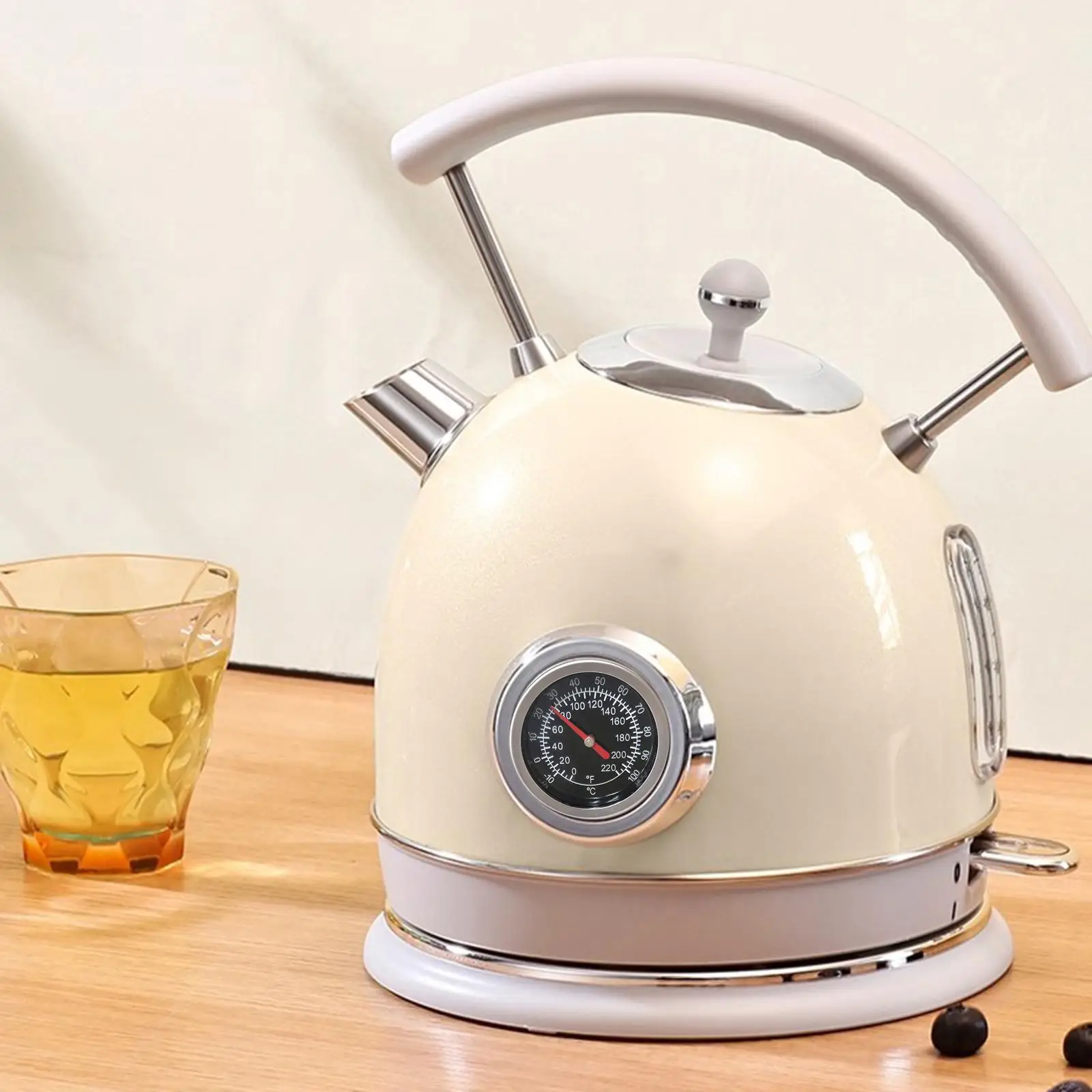 Tea Pot Dial Thermometer Hot Water Thermometer Double Scale 1/4