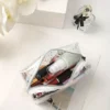 Chic Transparent Star PVC Makeup Bag - Waterproof, Large Capacity, Portable Cosmetic Organizer 6