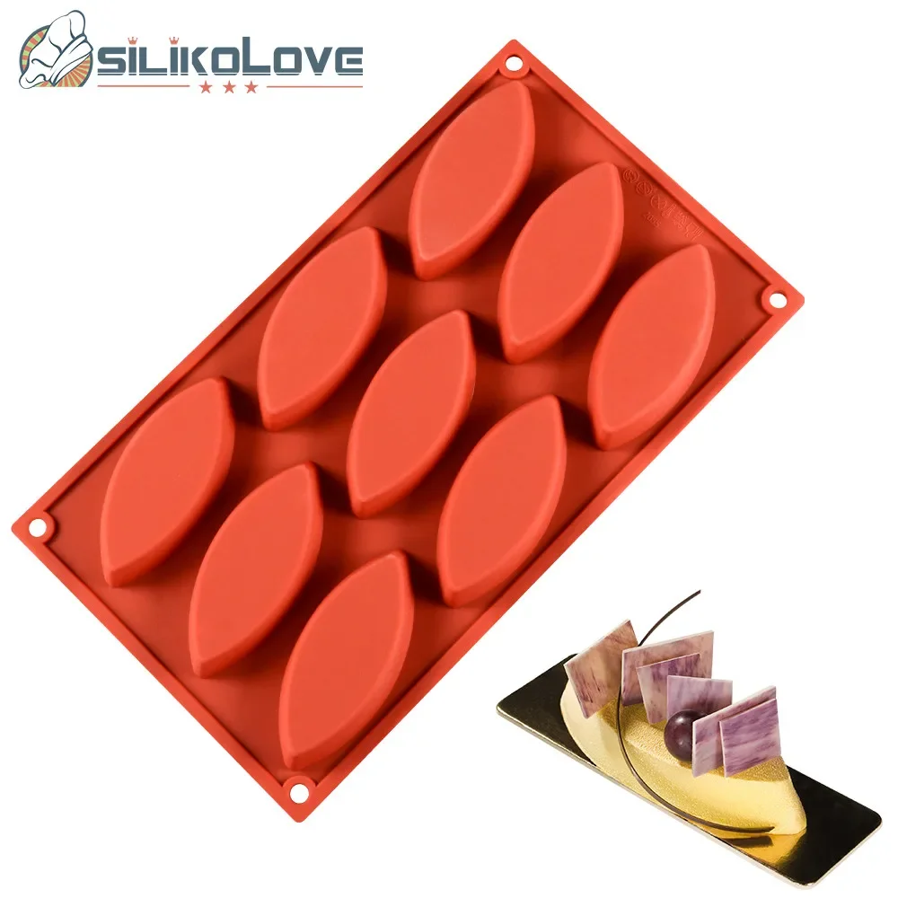 SILIKOLOVE Boat Mousse Cake Mold Silicone Pastry Mold for Baking Art French Desserts Pastry Forms Baking Mould