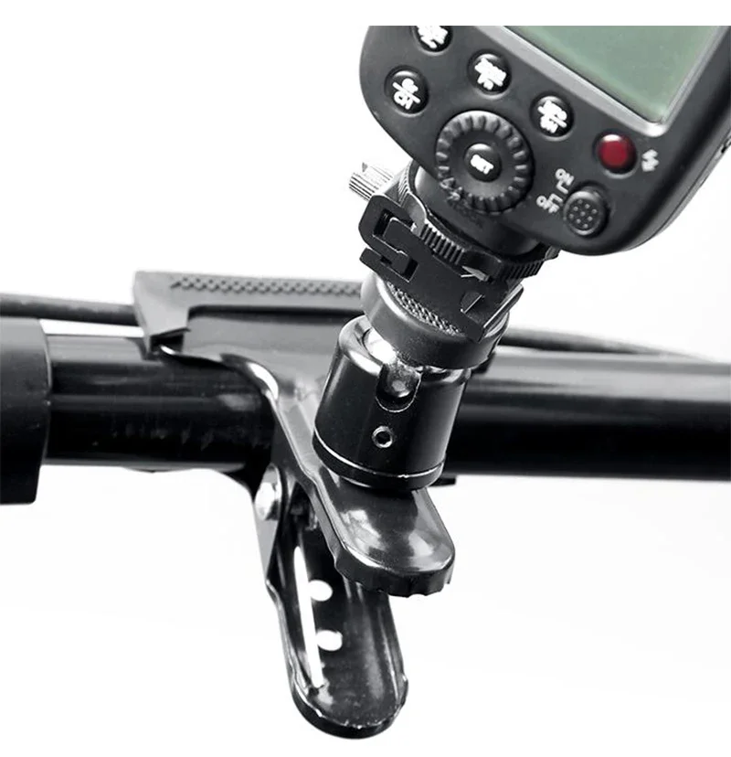 Description Picture 5 of itemMetal Camera Clip Clamp Flash Holder Mount with 360 Swivel Photography Ball-Head 1/4" Threaded Screw for Camera Tripod SLR DSLR
