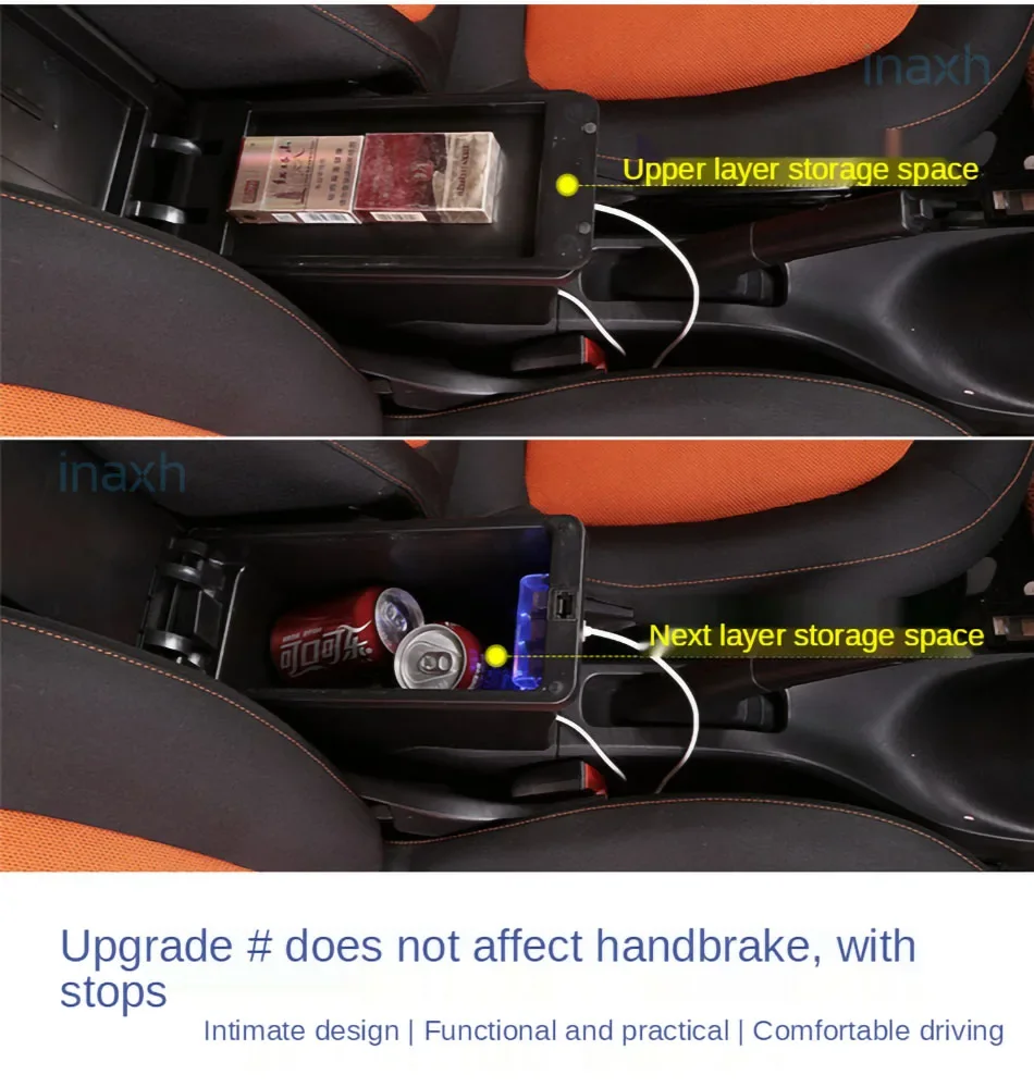 Für Smart Fortwo Armlehne für Mercedes Neue Smart 453 Fortwo Forfour Auto Armlehne box Retrofit teile Innen Lagerung box 2015-2018 – Detail 10