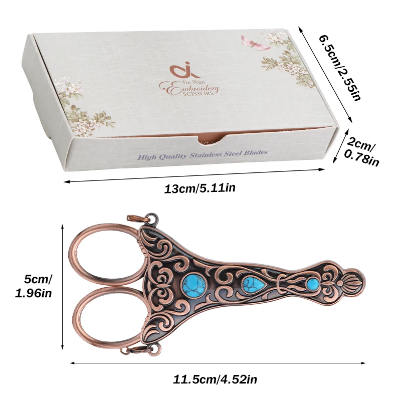 SHWAKK Vintage Tailor Scissors Kit With Cover European Style Embroidery Small Needlework Scissors For Sewing Cutting Shears Sewing Scissors Tailor Scissors Sewing Supplies