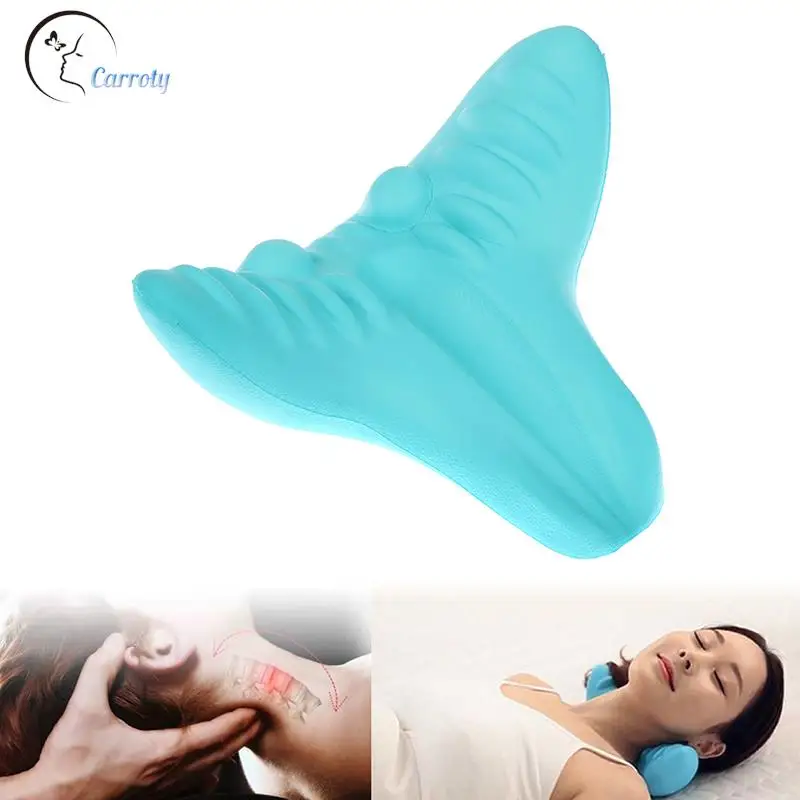 

Neck Shoulder Stretcher Relaxer Cervical Chiropractic Traction Device Pillow for Pain Relief Cervical Spine Alignment Gift