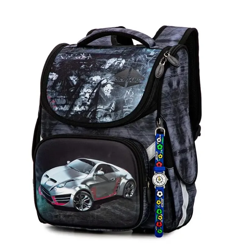 

Orthopedic Backpack for School Kids Cartoon Car School Bags Boys Primary Grade 1-3 Student Schoolbag 2022 Waterproof Backpacks