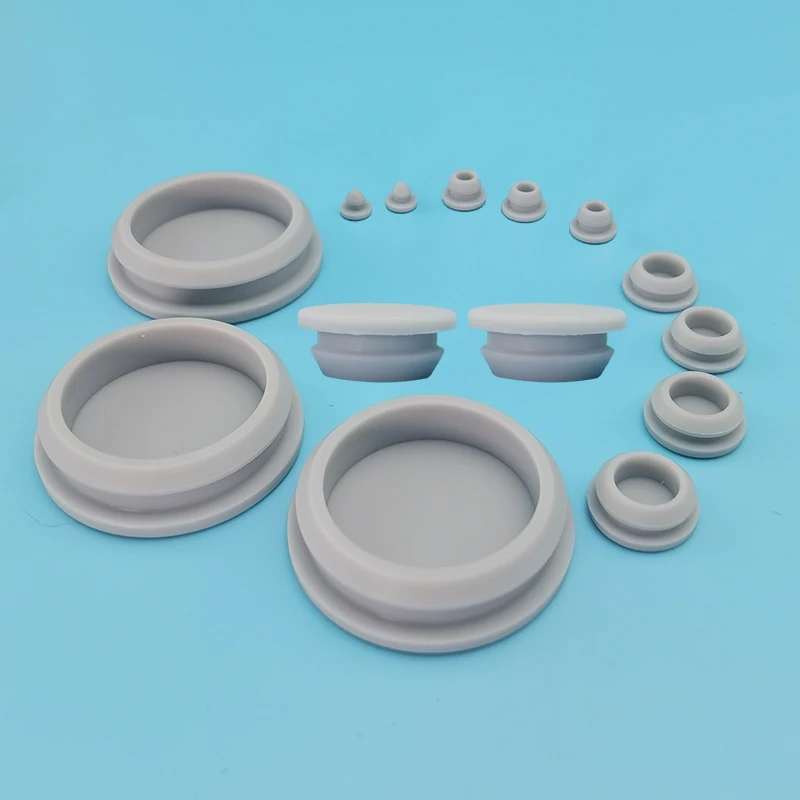 26mm-60mm Silicone Rubber Snap-on Blanking Bore Plugs Hole Stopper Round Tube Pipe End Caps Sealing Dust-proof Waterproof silicone rubber plugs silicone tube caps rubber end cap