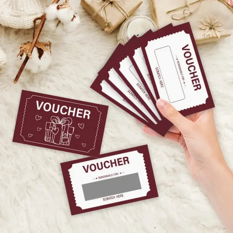 Deluxe Scratch Card Set - DIY Fun Gift Vouchers for Special Occasions & Events