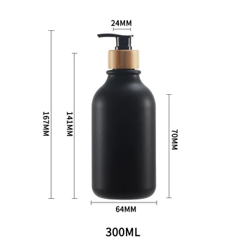 300 ml/500 ml เครื่องจ่ายสบู่เหลวขวดแชมพูขวดปั๊มสบู่คอนเทนเนอร์โลชั่นห้องน้ําแชมพู Conditioner Dispenser 19