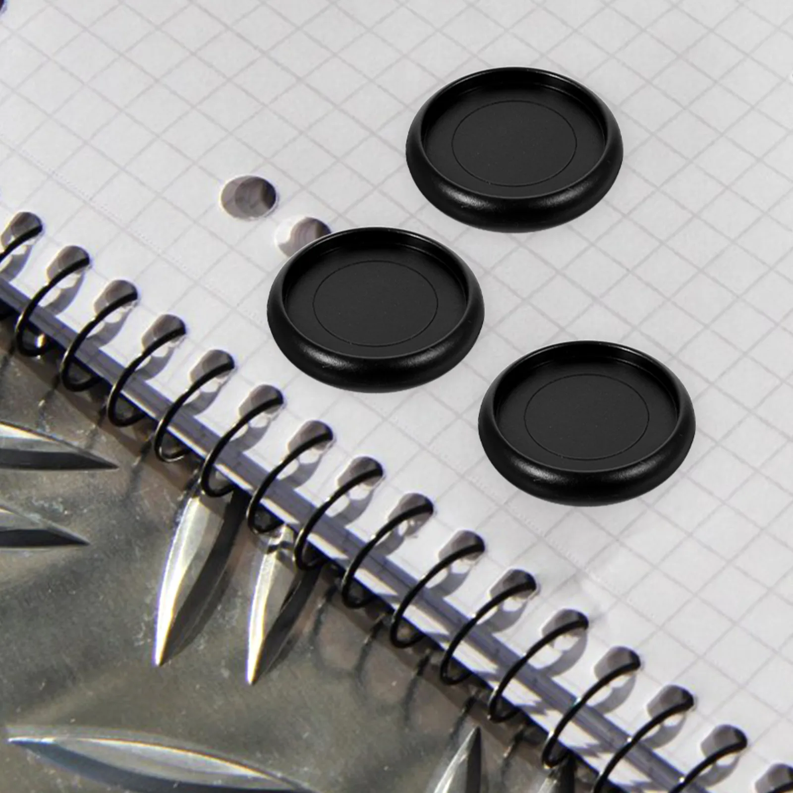 22개 플라스틱 바인더 디스크 원형 바인딩 버클 디스크바운드 확장 디스크 노트..