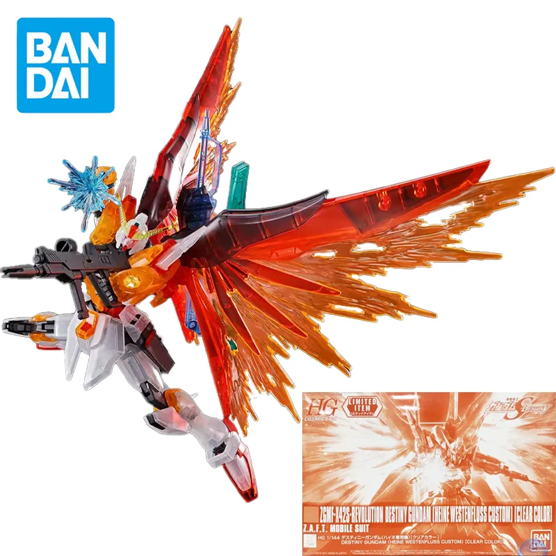 

Набор Премиум-моделей BANDAI Gundam, аниме-фигурка HGUC 1/144 ZGMF-X42S, модель фигурки, прозрачный цвет, рождественские подарки для детей