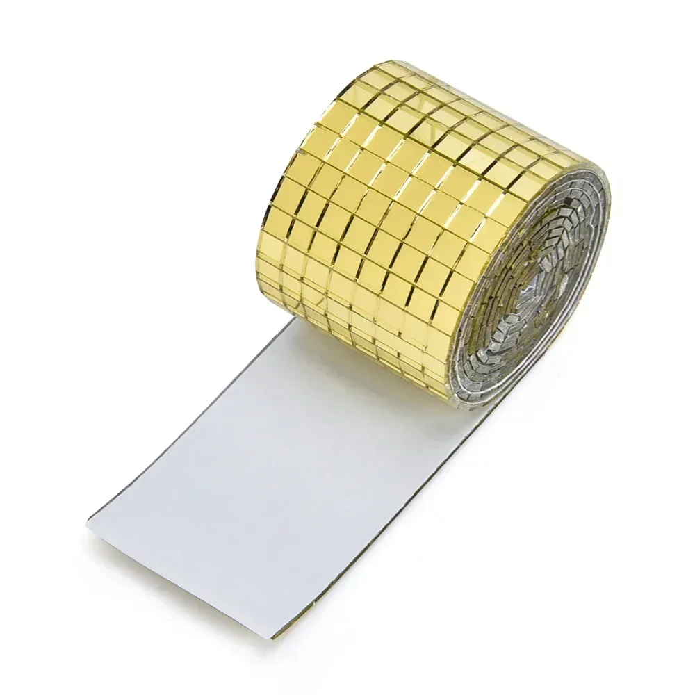 מדבקות קיר מוזאיקה מראה ריבועית זכוכית מיני בגדים מדבקות DIY מסיבת דיסקו חדר אמבטיה פנים עיצוב בית