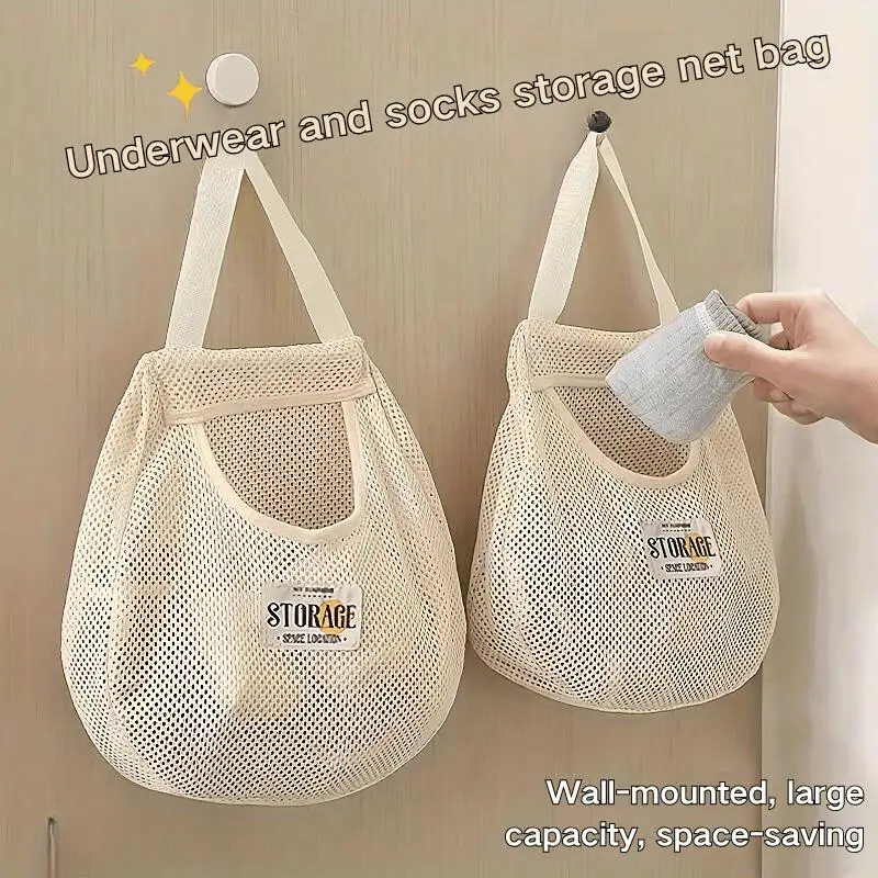 Sac de rangement suspendu pour chaussettes pêche japonais 1/2/3 pièces organisation vestiaire