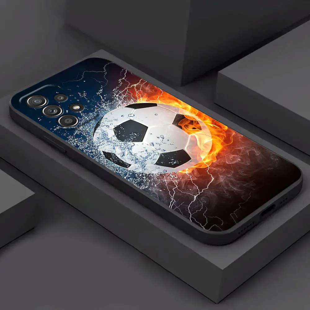 Football Soft Cover Case - Field Soccer Ball Design