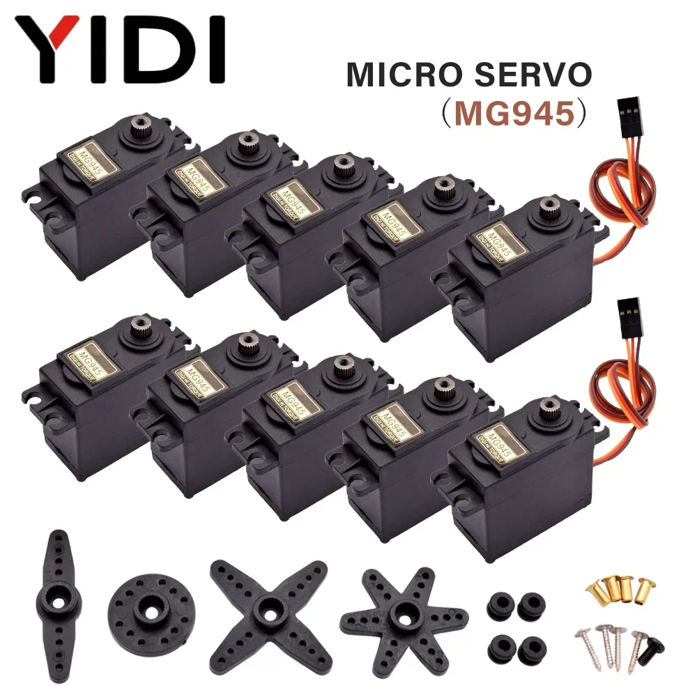 2 Stk Digital Servo MG945 Metallgetriebe RC Boat Roboter Flugzeug