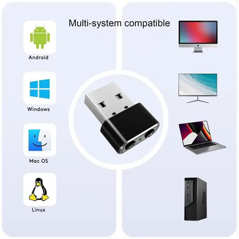 Jiggler Mouse Mover Undetectable Mouse Mover with Buttons Two-Mode Shaking Device Driver-Free Plug-and-Play Keeps PC Awake