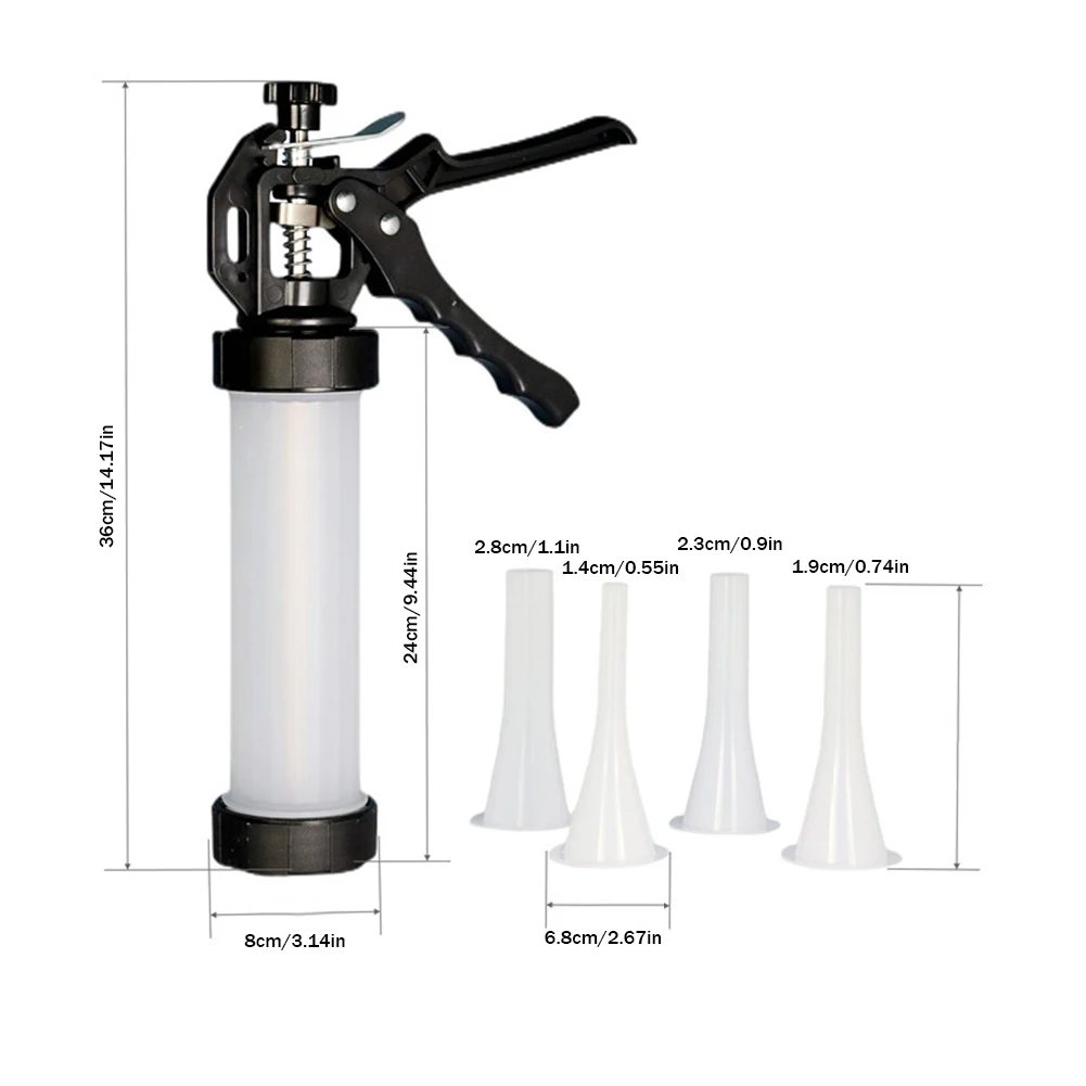 Homemade Sausage Stuffer Meat Fillers Machine Stainless Sausage Syringe Manual Maker 1set Gadgets Kitchen Tools sausage stuffing machine
