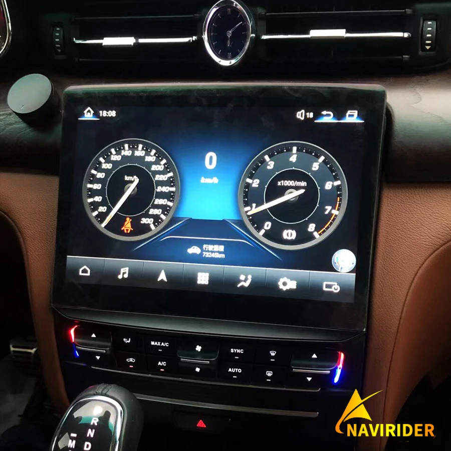 

10.26 Car Android Radio GPS Navigation Stereo Blu-Ray Screen For Maserati Quattroporte 2017-2020 CarPlay Multimedia Video Player