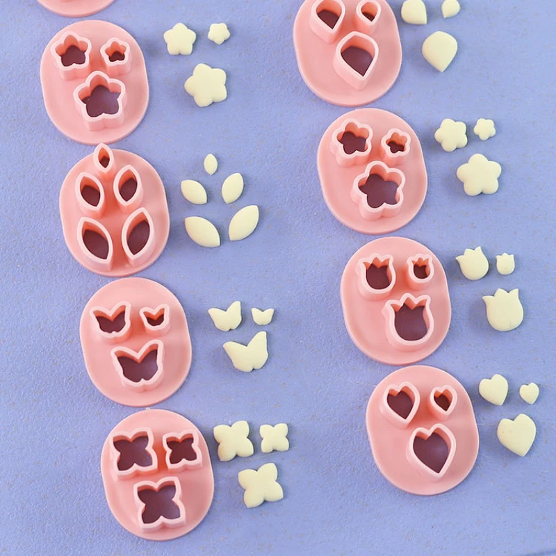 Clay Earrings Mold Tool 20 Pieces Flower Soft Pottery DIY