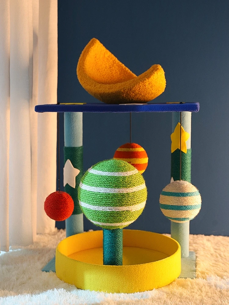 Cat Crawler, Nest, Cree Integrated Space Capsule Sisal Rack Vertical Scratch Board Grinding Claw Toy Supplie