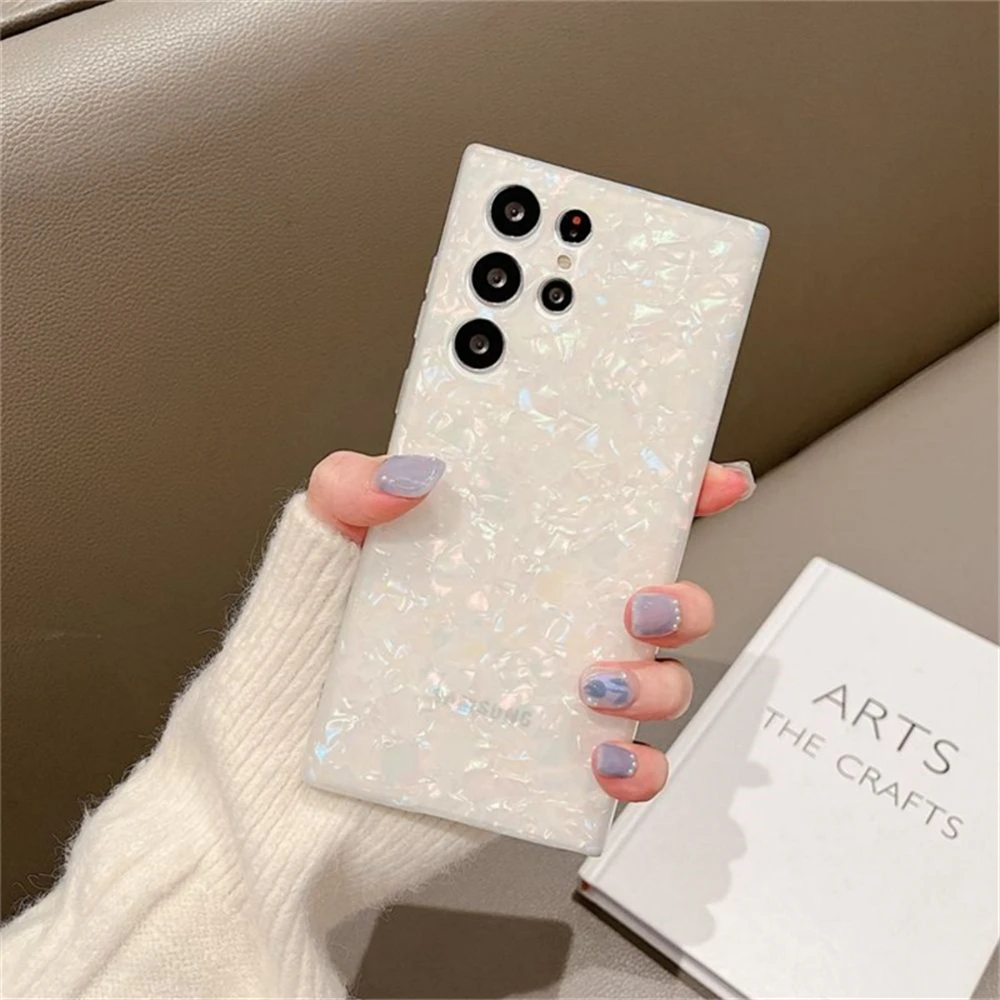 Coque transparente en marbre coloré, étui souple pour Samsung S22 Ultra S21 Plus S20 FE S10 Note 20 10 9 S9 S8 A52 A22 A12 A51 A71_voghion.com
