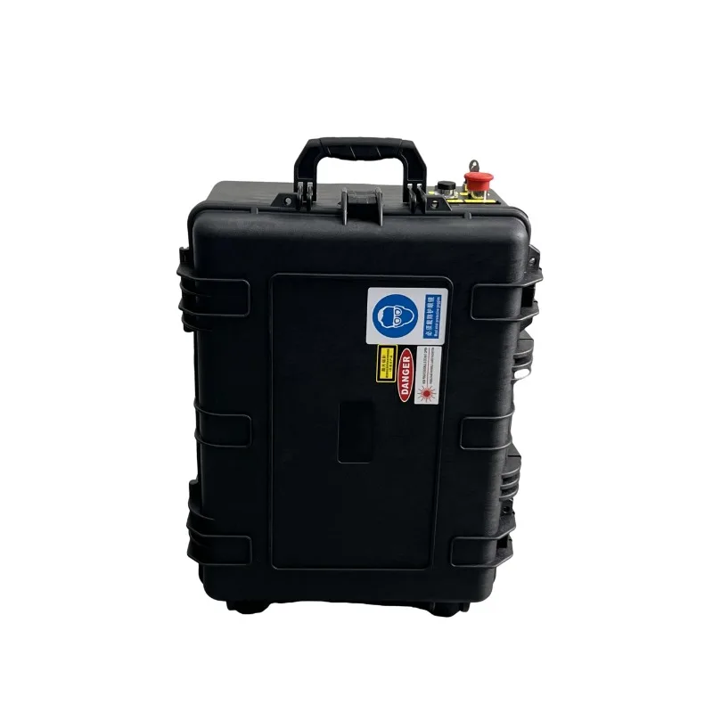 Pulsed laser cleaner luggage type 300w laser rust and paint removal graffiti removal 5