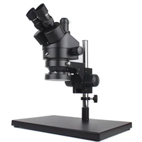 Simul Focal Industrial Trinocular Stereo Microscope Digital Magnification Continuous Zoom 7X - 45X For Phone Repair Soldering 1