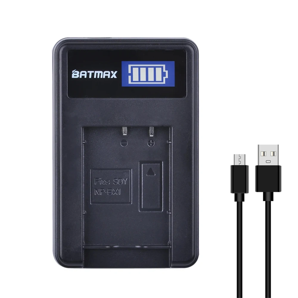 Caricabatterie Usb Lcd Per Batteria Np-Bx1 Np Bx1 Per Sony Dsc-Rx100 Dsc-Wx500 Iv Hx300 Wx300 Hdr-As15 X3000R Mv1 As30V Hdr-As300