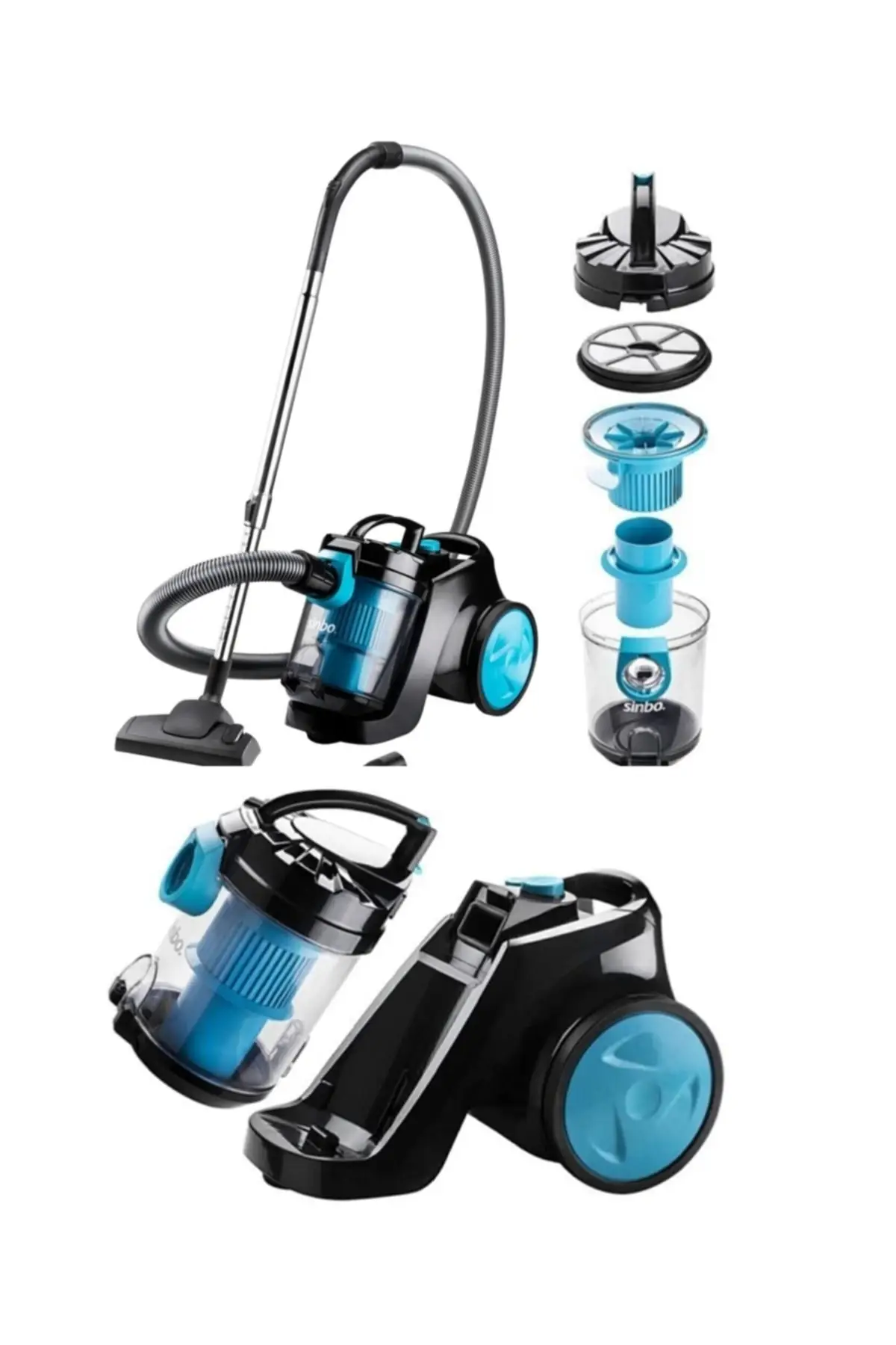 

Compact Multi Cyclone 890 W Dust Bagless Electric Broom