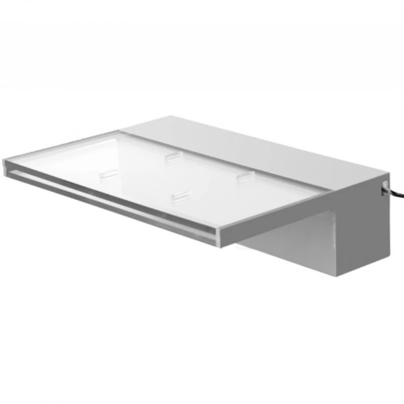 

Multi Color LED Waterfall Acrylic Portable Water Spillway Swimming Pool Cascade Fountain Wall Pond Waterfall Curtain L30