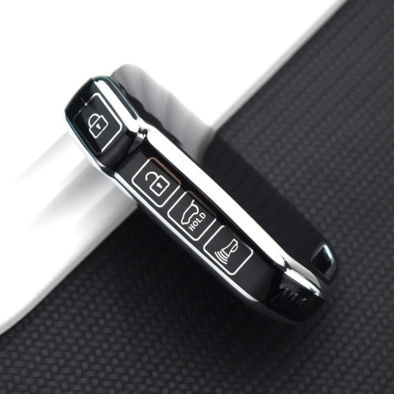 Premium TPU Car Key Case Cover with Keychain