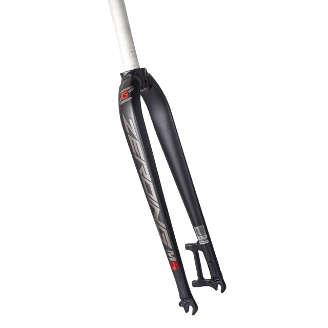 27.5 LHHL Fibre De Carbone VTT Fourche Rigide 26/27.5/29" Pouces QR 9x100mm Frein À Disque Fourche Avant Tube Conique1-1/8 Sans Filetage Vélo De Montagne ( Color : Black Red, Size : 26 Fourche Vtt