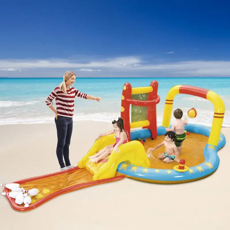 

Inflatable Pool Outdoor Kids Portable Paddling Swim Pool Colorful Swimming Pool For Kids Outdoor Garden Backyard Summer Water