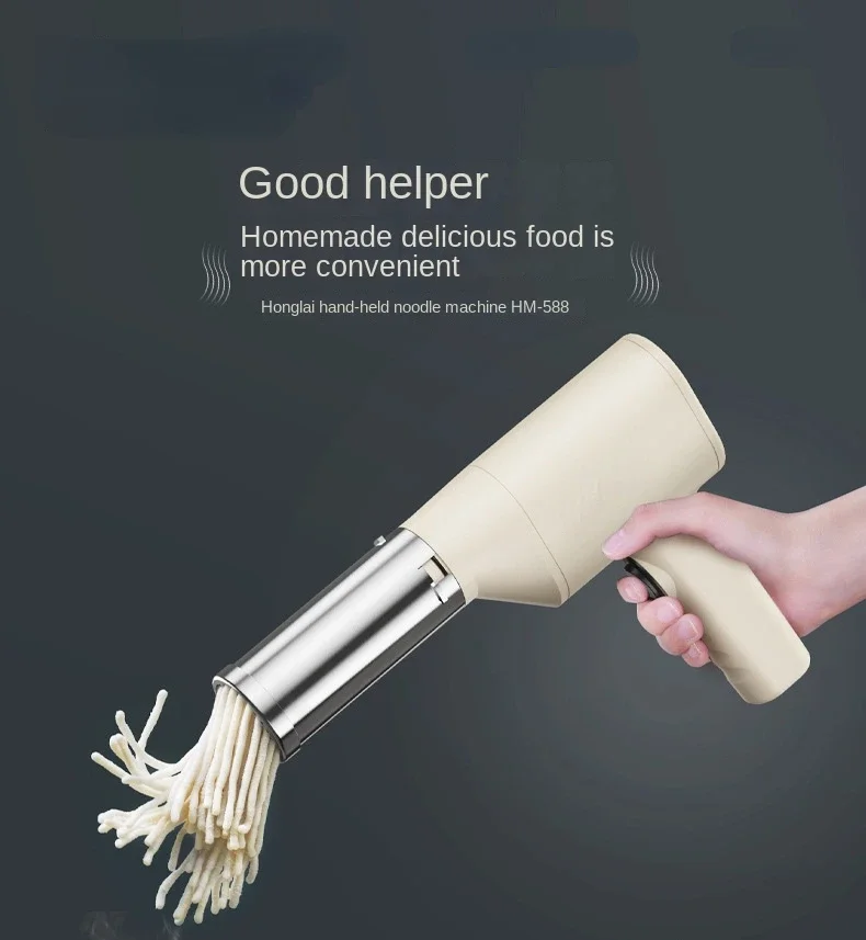Portable Electric Noodle Maker-Fully Automatic & Wireless Handheld Pasta Press Machine noodle maker