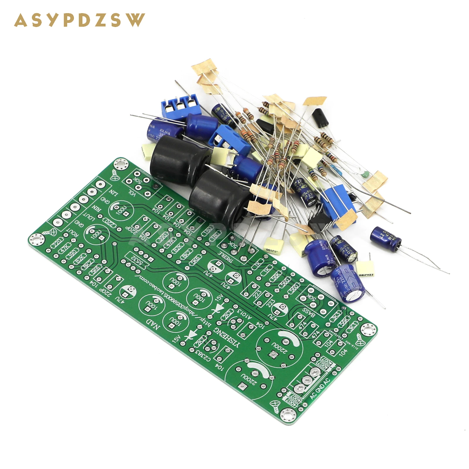 NAD-JRC4580 TREBLE and BASS Single-ended Class A preamplifier Base on NAD circuit PCB/DIY Kit/Finished board