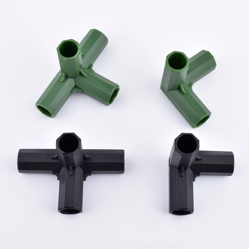 2-30Pcs Gardening Plant Stakes Edging Corner Connection Wardrobe Greenhouse Frame Building Fittings Connectors For Flower Stands