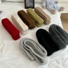 Winter New Solid Color Narrow Long Scarf Female Korean Version Knitted Woolen Scarves Women's Imitation Cashmere Mohair Scarf 3